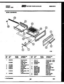 04 - Broiler Drawer Parts parts for Frigidaire Range CGC4M6WXE from AppliancePartsPros.com