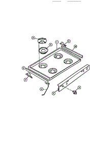 03 - Cooktop parts for Frigidaire Range CGC4S8DXE from AppliancePartsPros.com