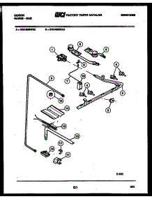 06 - Burner Parts parts for Frigidaire Range CGC4M6WXD from AppliancePartsPros.com