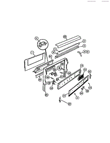 02 - Backguard parts for Frigidaire Range CGC4S8DXF from AppliancePartsPros.com