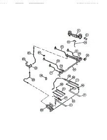 05 - Burners parts for Frigidaire Range CGC4S8DXF from AppliancePartsPros.com