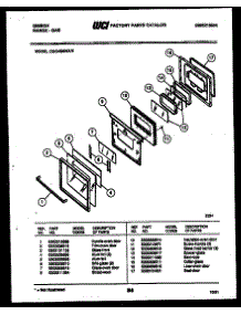 04 - Door Parts parts for Frigidaire Range CGC4S8WXE from AppliancePartsPros.com