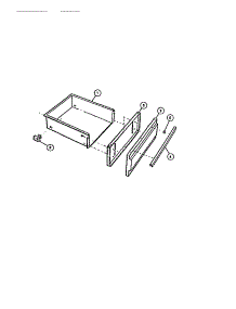 07 - Utility Drawer parts for Frigidaire Range CGC4S8DXF from AppliancePartsPros.com