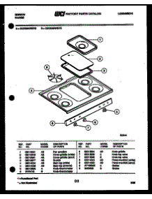 03 - Cooktop Parts parts for Frigidaire Range CGD2M4WSTB from AppliancePartsPros.com