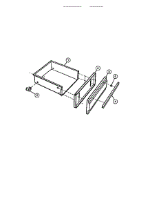 07 - Utility Drawer parts for Frigidaire Range CGC4S8DXE from AppliancePartsPros.com