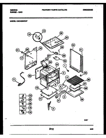 06 - Body Parts parts for Frigidaire Range CGC4S8WXF from AppliancePartsPros.com