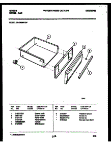 07 - Drawer Parts parts for Frigidaire Range CGC4S8WXF from AppliancePartsPros.com