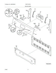 03 - Backguard parts for Gibson Range CGEF312FSA from AppliancePartsPros.com