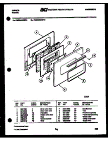 06 - Door Parts parts for Frigidaire Range CGD2M4WSTC from AppliancePartsPros.com