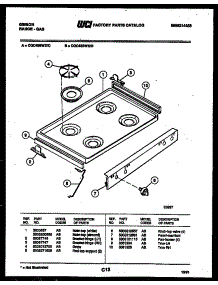 03 - Cooktop Parts parts for Frigidaire Range CGC4S8WXC from AppliancePartsPros.com