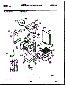 06 - Body Parts parts for Frigidaire Range CGC4S8WXC from AppliancePartsPros.com