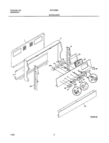 03 - Backguard parts for Gibson Range GEF352BHDB from AppliancePartsPros.com