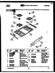 03 - Cooktop Parts parts for Frigidaire Range CGC4S9DXA from AppliancePartsPros.com