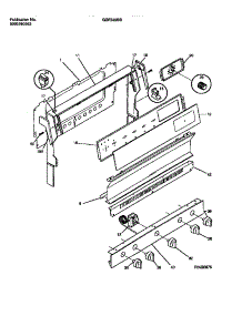 02 - Backguard parts for Frigidaire Range GGF322BBWA from AppliancePartsPros.com