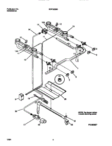 03 - Burner parts for Frigidaire Range GGF322BBWA from AppliancePartsPros.com