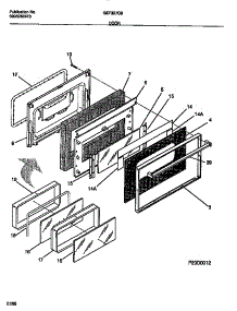 05 - Door parts for Frigidaire Range GEF357CBTA from AppliancePartsPros.com