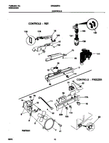 06 - Controls parts for Frigidaire Refrigerator GRS20ZRHD7 from AppliancePartsPros.com