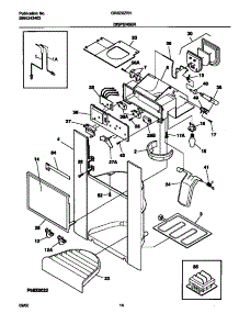 08 - Dispenser parts for Frigidaire Refrigerator GRS20ZRHD7 from AppliancePartsPros.com