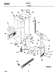 04 - Cabinet parts for Frigidaire Refrigerator GRS20ZRHW1 from AppliancePartsPros.com