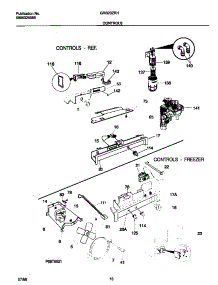 06 - Controls parts for Frigidaire Refrigerator GRS20ZRHW1 from AppliancePartsPros.com
