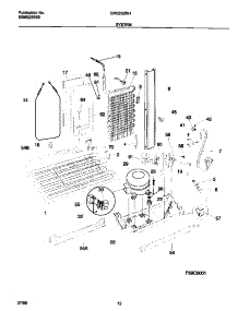 07 - System parts for Frigidaire Refrigerator GRS20ZRHW1 from AppliancePartsPros.com