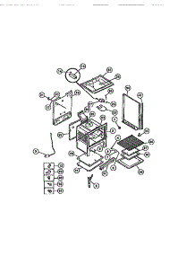 06 - Body parts for Frigidaire Range CGC4S8DXD from AppliancePartsPros.com