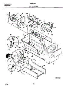 09 - Ice Container parts for Frigidaire Refrigerator GRS20ZRHW1 from AppliancePartsPros.com