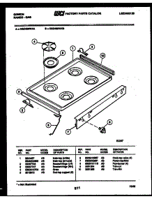 03 - Cooktop Parts parts for Frigidaire Range CGC4S8WXB from AppliancePartsPros.com