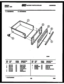07 - Drawer Parts parts for Frigidaire Range CGC4S8WXB from AppliancePartsPros.com