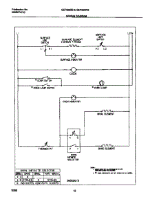 07 - Wiring Diagram parts for Frigidaire Range GEF322BBWC from AppliancePartsPros.com