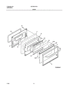 07 - Door parts for Gibson Range GEF352CHSB from AppliancePartsPros.com