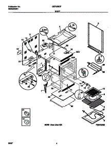 03 - Body parts for Frigidaire Range GEF355CFSA from AppliancePartsPros.com