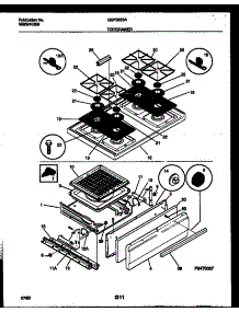 05 - Cooktop And Broiler Drawer Parts parts for Frigidaire Range GGF325BADA from AppliancePartsPros.com