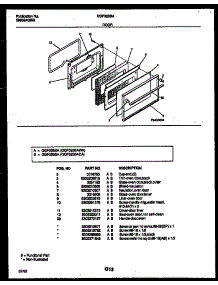 06 - Door Parts parts for Frigidaire Range GGF325BADA from AppliancePartsPros.com