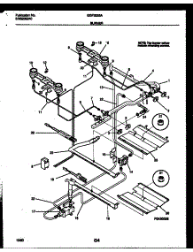 03 - Burner Parts parts for Frigidaire Range GGF353SAWA from AppliancePartsPros.com