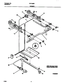 03 - Burner parts for Frigidaire Range GGF322BBDB from AppliancePartsPros.com