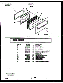 05 - Door Parts parts for Frigidaire Range GES300PADA from AppliancePartsPros.com