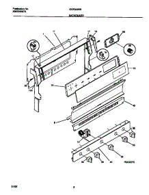02 - Backguard parts for Frigidaire Range GGF322BBWB from AppliancePartsPros.com
