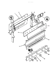 02 - Backguard parts for Frigidaire Range GGF322BBWC from AppliancePartsPros.com