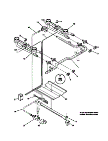 03 - Burner parts for Frigidaire Range GGF322BBWC from AppliancePartsPros.com