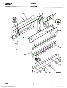 02 - Backguard parts for Frigidaire Range GGF325BBWD from AppliancePartsPros.com
