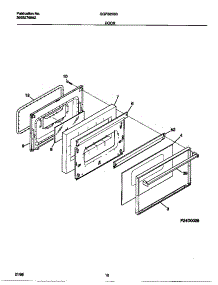 06 - Door parts for Frigidaire Range GGF325BBWD from AppliancePartsPros.com