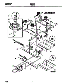 03 - Burner parts for Frigidaire Range GGF355BFWB from AppliancePartsPros.com