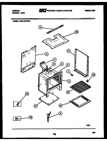 07 - Body Parts parts for Frigidaire Range CGC1M1WXC from AppliancePartsPros.com
