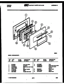 04 - Door Parts parts for Frigidaire Range CGC2M4WSTB from AppliancePartsPros.com