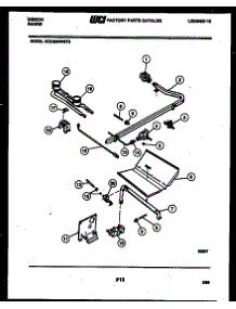 06 - Burner Parts parts for Frigidaire Range CGC2M4WSTB from AppliancePartsPros.com