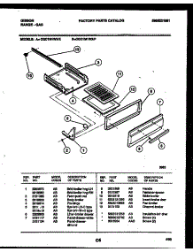 05 - Broiler Drawer Parts parts for Frigidaire Range CGC1M1WXE from AppliancePartsPros.com