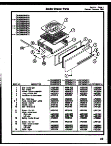 04 - Broiler Drawer Parts parts for Frigidaire Range CGC1M2WSTC from AppliancePartsPros.com