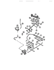 04 - Burners parts for Frigidaire Range CGC355DXD from AppliancePartsPros.com