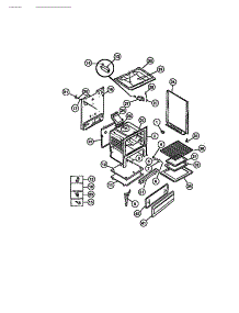 05 - Body parts for Frigidaire Range CGC355DXD from AppliancePartsPros.com